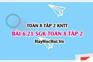 Bài 6.21 SGK Toán 8 Tập 2 Kết nối tri thức